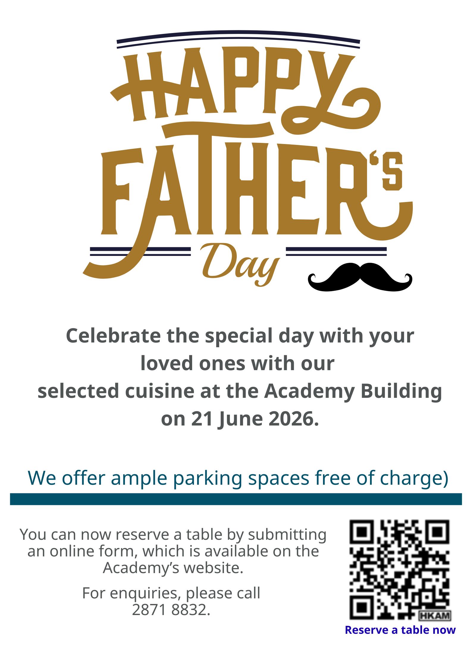 Father's Day Lunch Gathering Poster